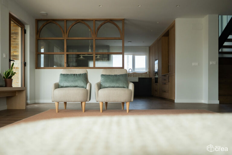 salón de una vivienda unifamiliar diseñada por Método Crea